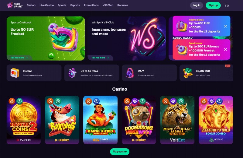 Winspirit registro